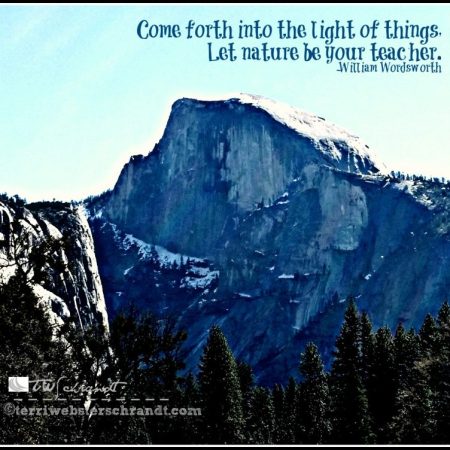 Half-Dome in the Half-Light: Come forth into the light of things...