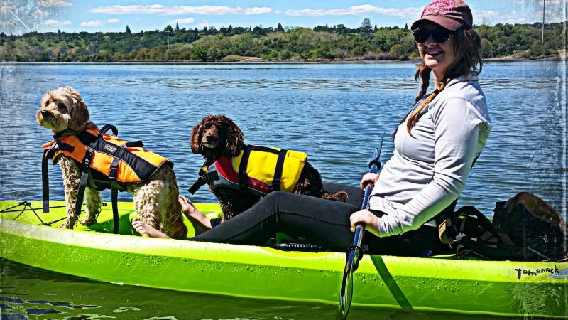 At least the pups wear their PFDs.