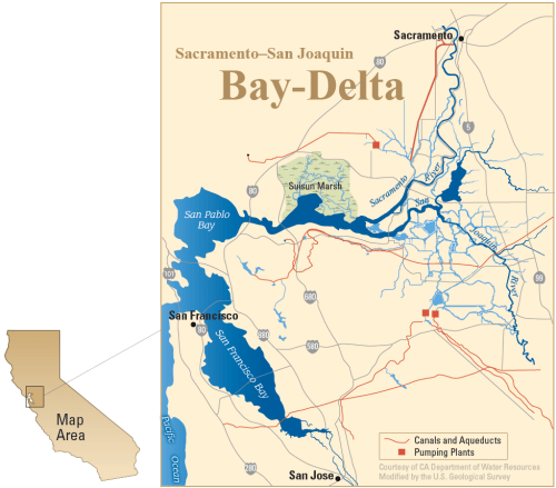 Map Sacramento Delta