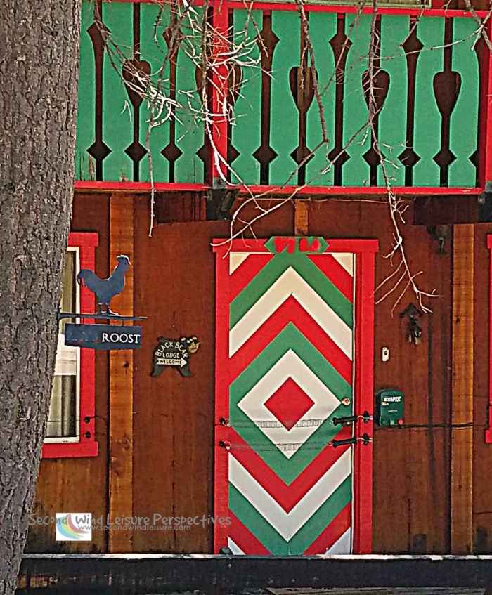 Colorful Cabin Door