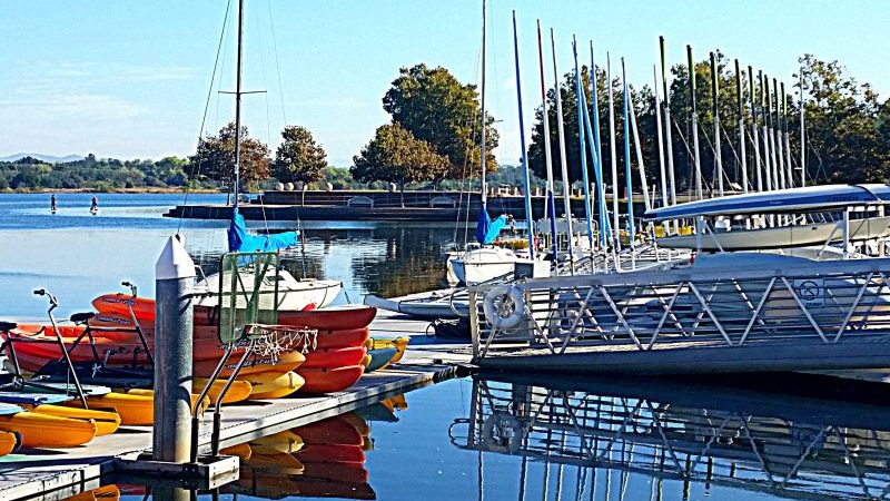 Layers and reflections of water craft