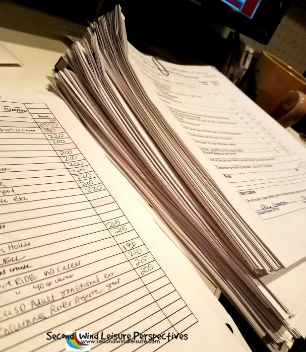 Stack of papers to be graded