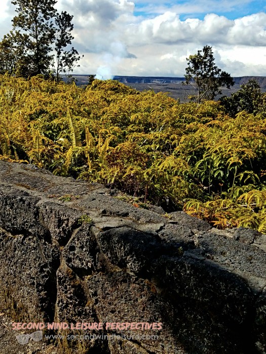 Lava Rock used as Fence