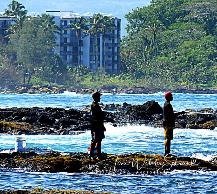 recreational fishing on Hilo Bay