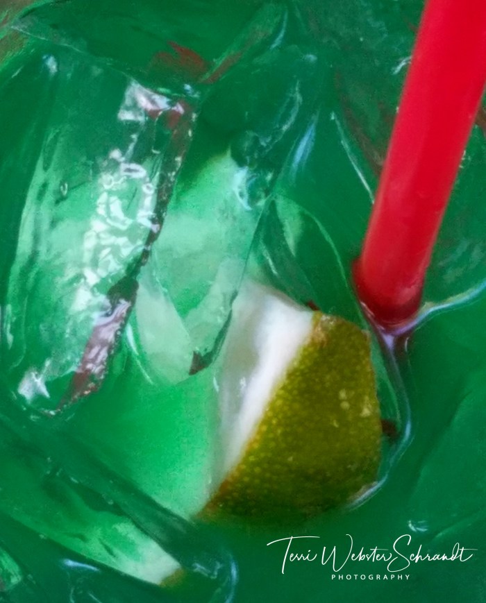 Macro view of green Margarita