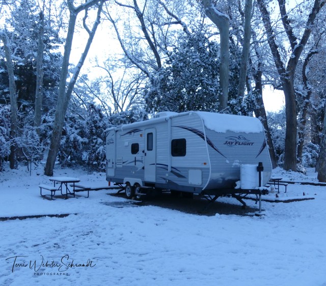 Trailer in Snow
