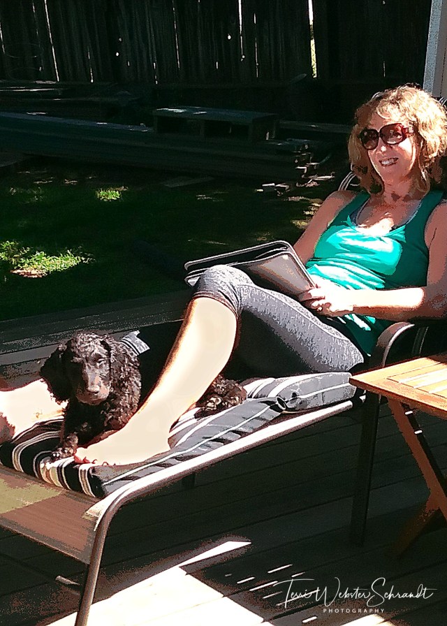 Reading and lounging