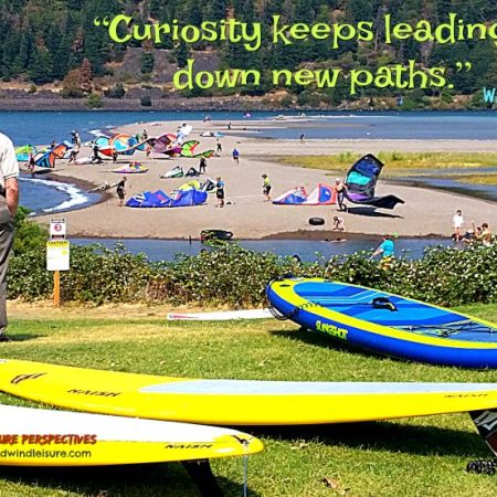 Curiosity Leads to new Paths Quote