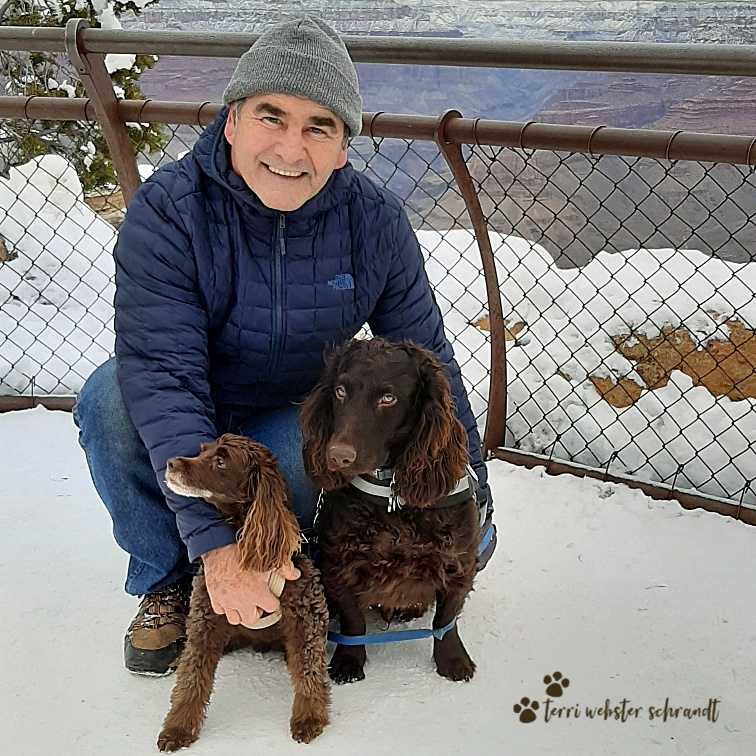 Dogs at the South Rim of Grand Canyon