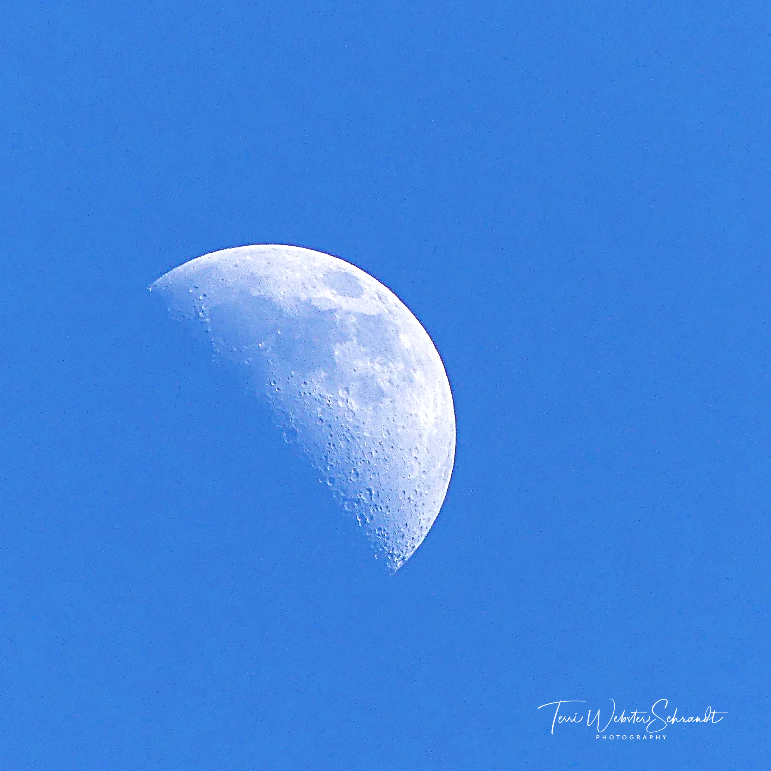 Blue Sky Half Moon