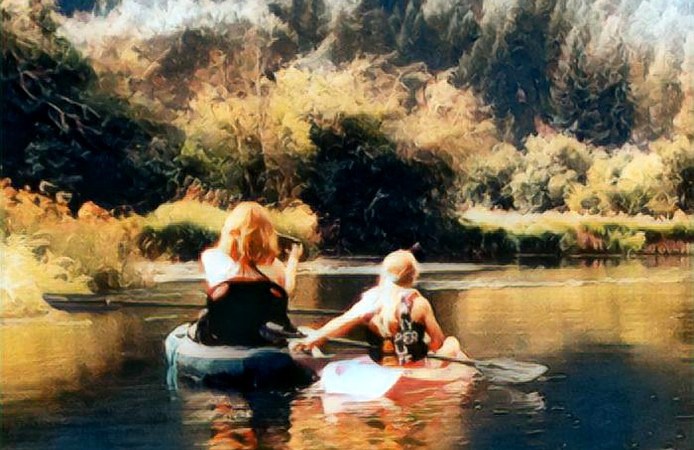 August Kayaking with Friends