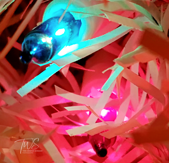 Christmas lights close-up