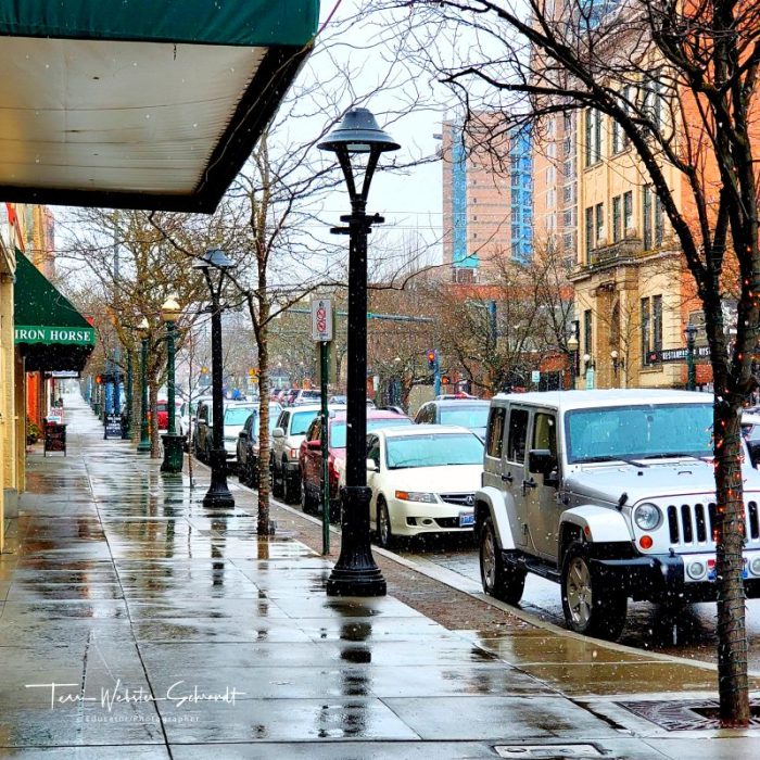 Winter streets of Coeur D'Alene