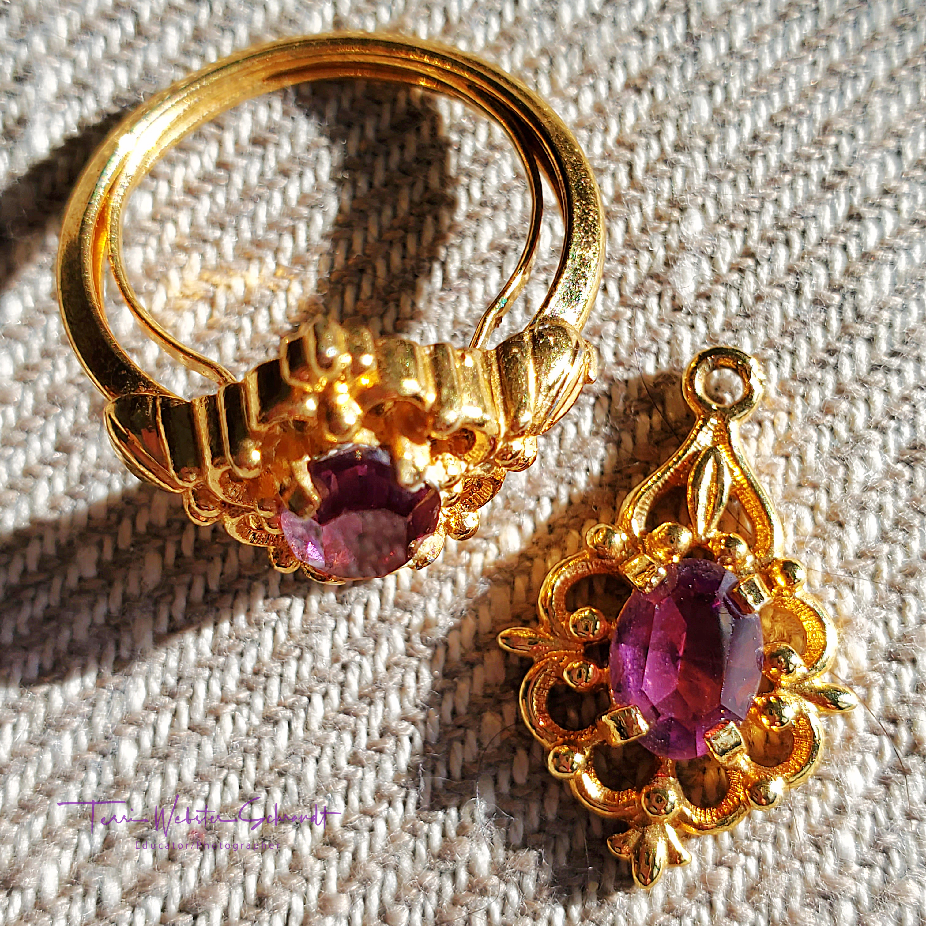 amethyst costume jewelry