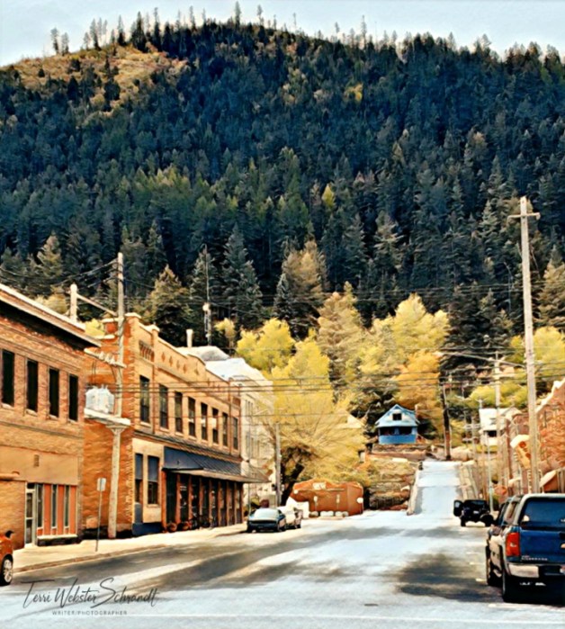 Historical town of Wallace, Idaho