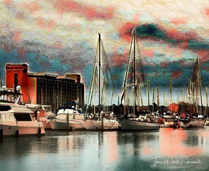 Painnted San Diego Harbor