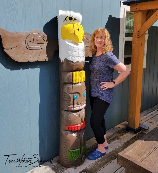 My six foot Eagle and Bear Totem