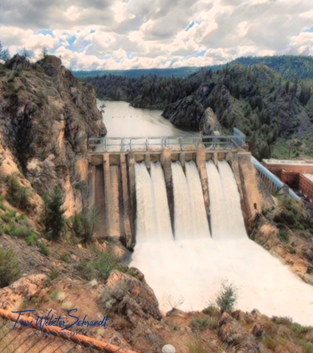 Long Lake Dam at Spring Thaw