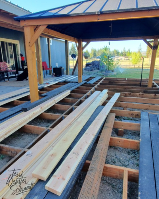 Deck addition construction