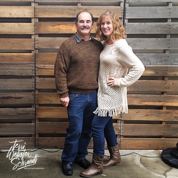 couple surrounded in brown