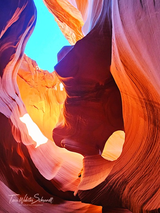 orange twisted canyon walls