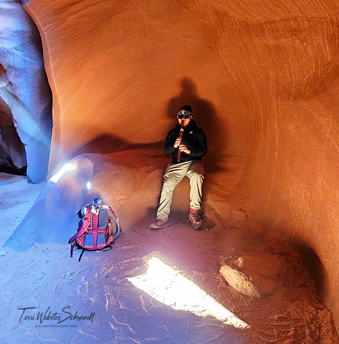 Navajo Flautist Antelope Canyon
