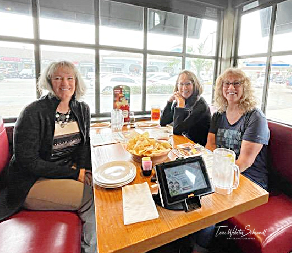 Trio of women at diner
