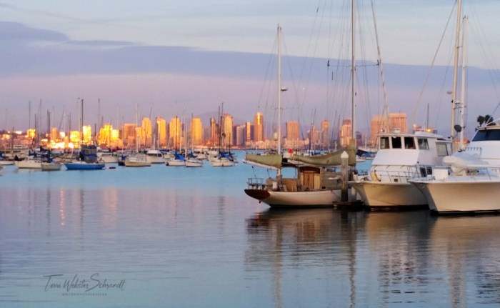 Sunset on San Diego Skyline
