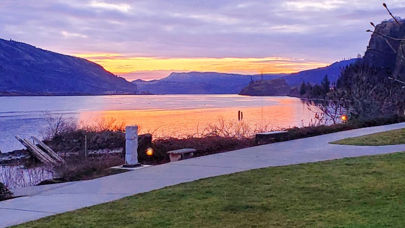 Early March Sunrise, Columbia River Gorge, Oregon