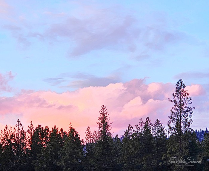 Winter Sunset Alpenglow
