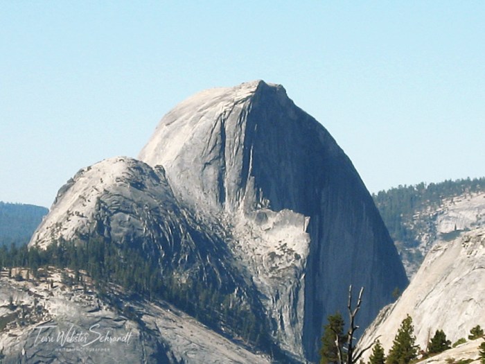Half Dome as seen from Olmsted Point