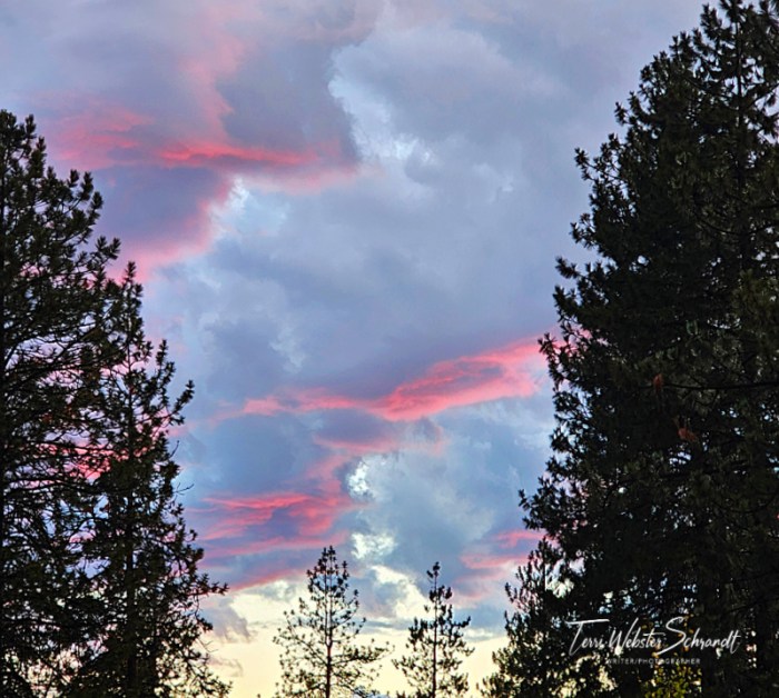 Colorful stormy sky