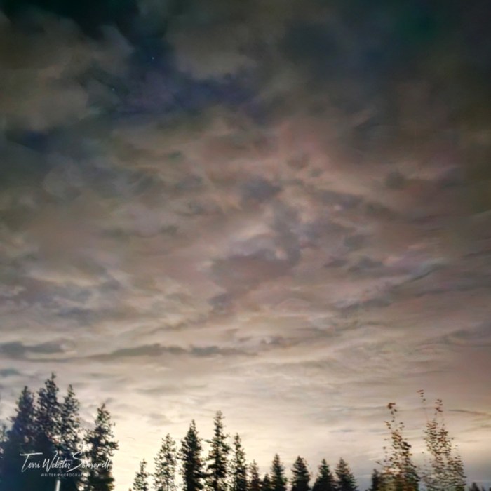 cloudy night sky