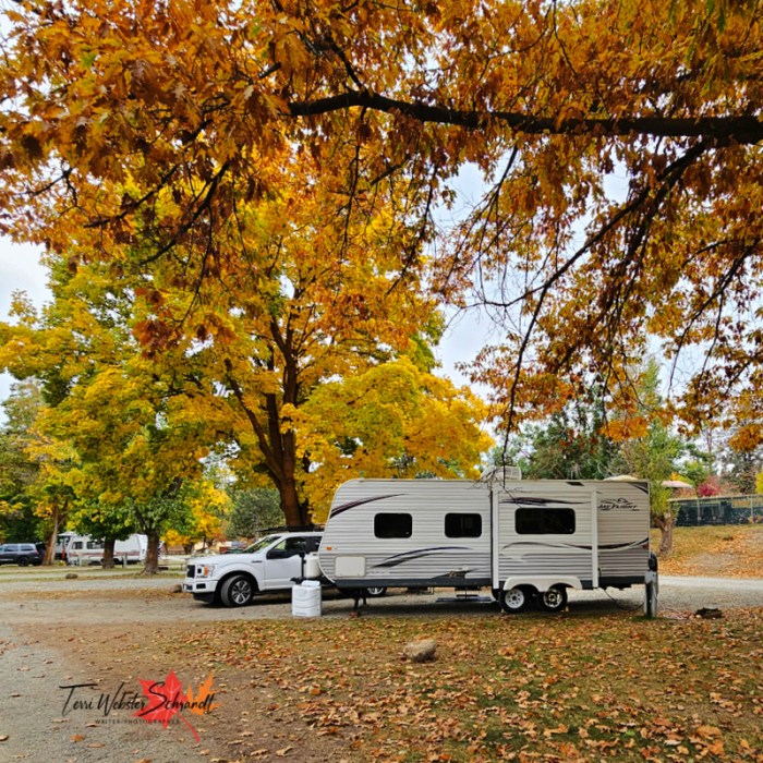 RV in campsite