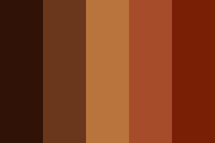 Brown color palette
