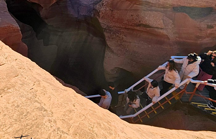 Descent Into Antelope Canyon