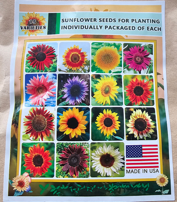 sunflower seed packet