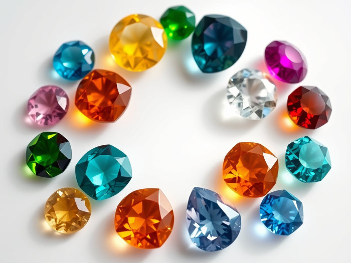 collection of birthstones