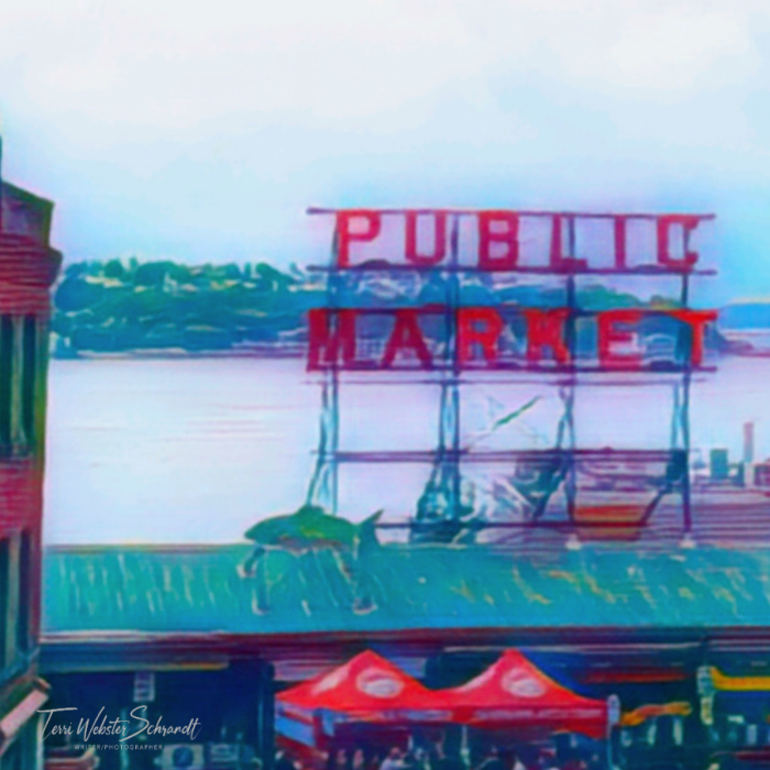 Public Market sign Seattle