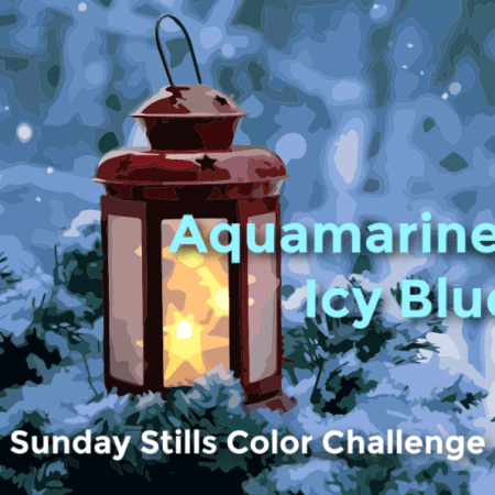 lantern blue background