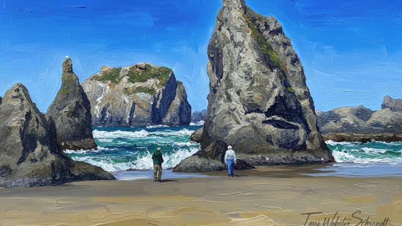 Bandon Beach Sea Stacks