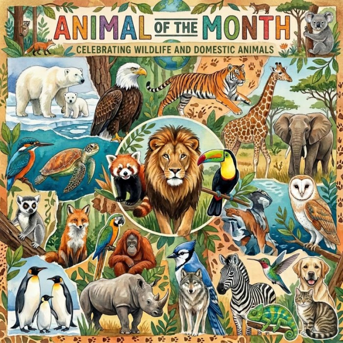 graphic animal of the month