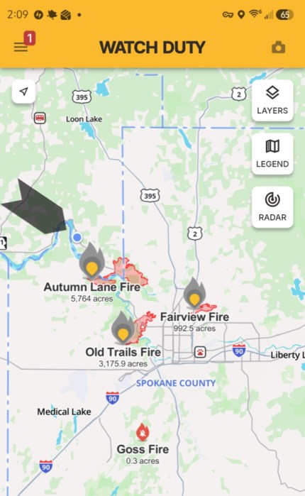 fire map
