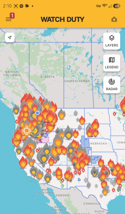graphic fire map